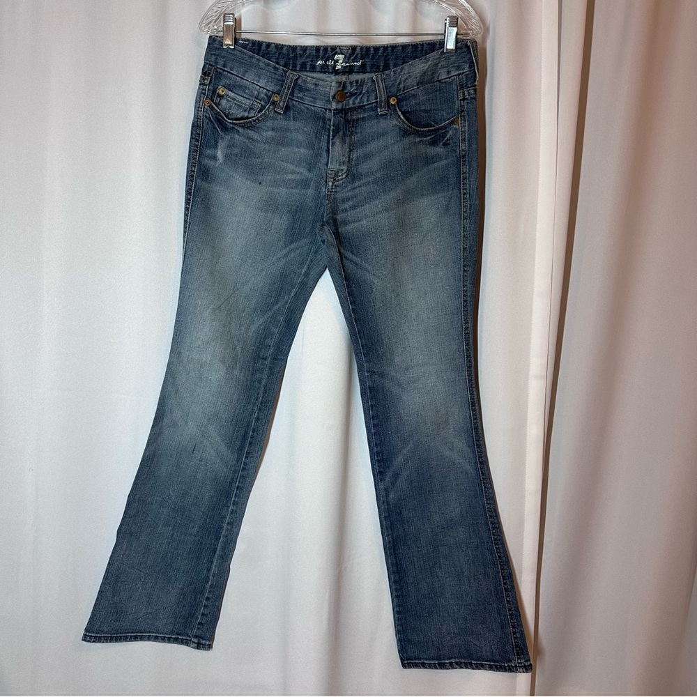 Vtg‎ 7 For All Mankind A Pocket Jeans Sz 28 Bootcut Low Rise Pants USA Retro